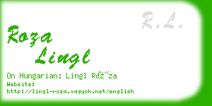 roza lingl business card